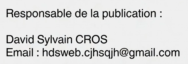 Coordonnées du responsable de la publication du site Hackathon Tourisme Durable
