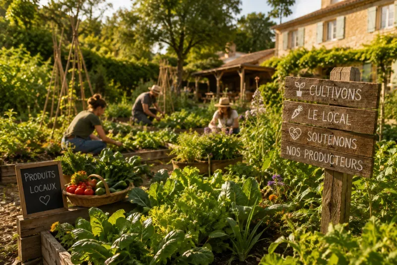 Jardin partagé et produits locaux, illustration d’un tourisme et d’une consommation responsables