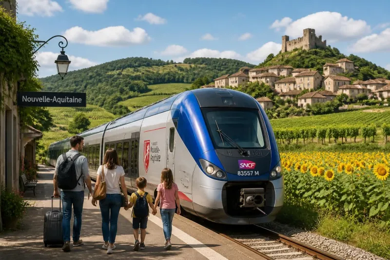 Voyager en train en Nouvelle-Aquitaine : idées d’itinéraires et conseils pratiques